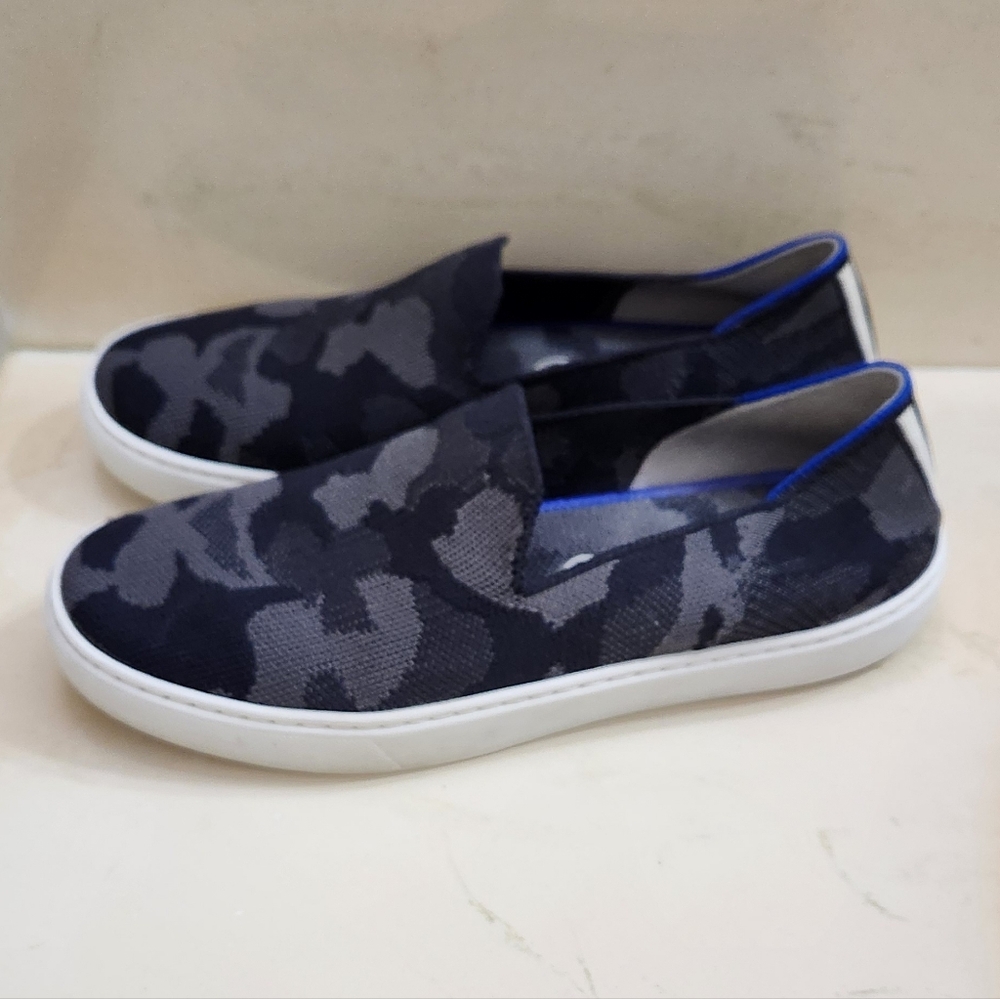 Rothy's The Original Slip On Sneaker Camo Sz 7 EUC